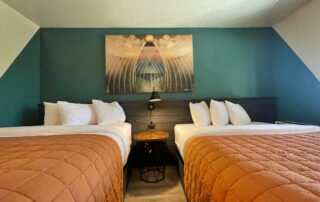 Premium Amenities: Two Queen Rooms, Smart TV - Big Bear Lake Hotel