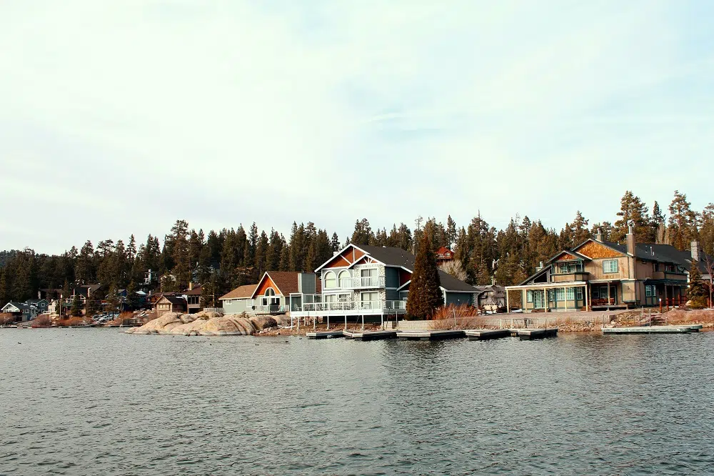 close up shot of big bear lake