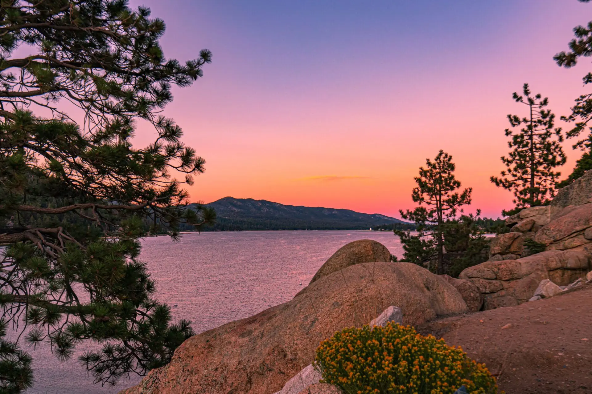 big bear sunset