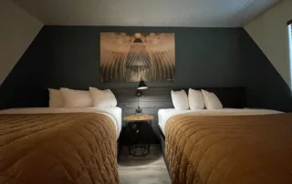 Premium Amenities: Two Queen Rooms, Smart TV - Big Bear Lake Hotel